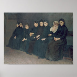 Pôster Esperando na clínica, 1888