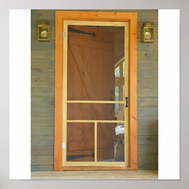 Pôster Esperando Na Porta (Frente)