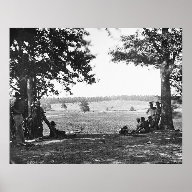 Pôster Esperando pela guerra, 1862 (Frente)