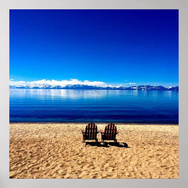 Poster Esperando pelo verão no lago Tahoe (Frente)
