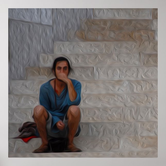 Pôster Esperando por Godot (Frente)