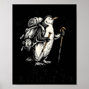 Poster Esperar Por Ter Pinguim De Pernas Pequenas Caminha