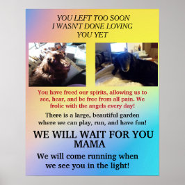 Poster Espere por Mamãe, eu não terminei de amar você Mem