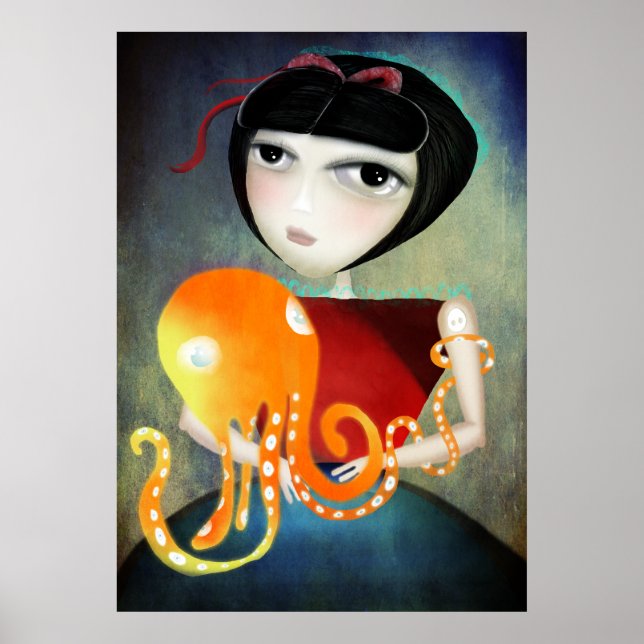 Poster Espere um pouco mais de canvas de arte (Frente)