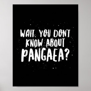 Poster Espere, Você Não Sabe Sobre Pangaea Incrível Engra