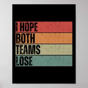 Poster Espero Que Ambas As Equipes Perder Futebol America