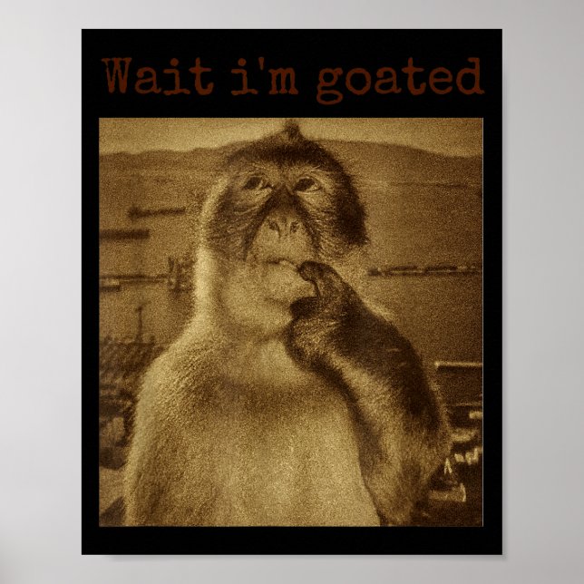 Poster Espero que eu seja engraçado pensando no meme do m (Frente)