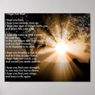 Poster "Espero que você cure"