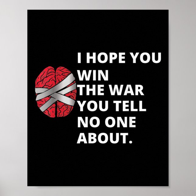 Poster Espero Que Você Ganhe A Guerra Que Você Fala - Pre (Frente)