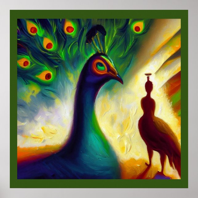 Poster Espessura de Animais Pêssego 3 (Frente)