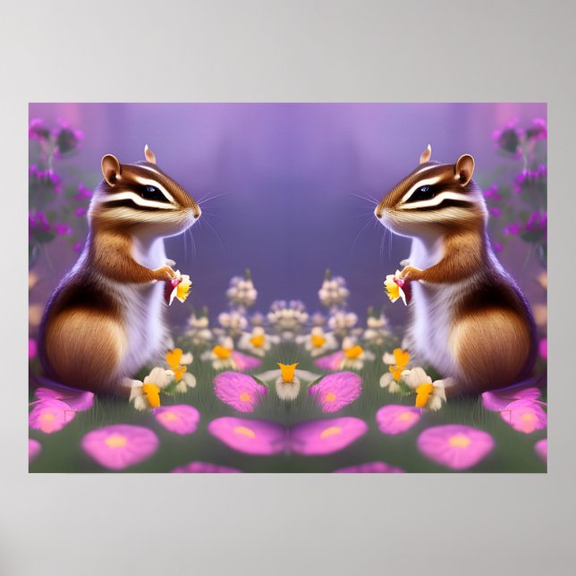 Poster Espetáculos bonitos em flores (Frente)
