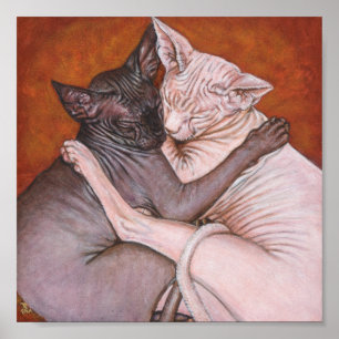 Pôster Esphynx Sphinx Cat Painting Art