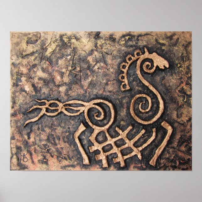 Poster Espião, cavalo de Odin com oito pernas (Frente)