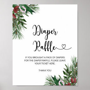 Poster Espingarda de fralda de inverno verde