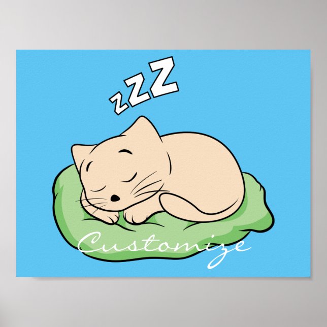 Poster Espingarda do Gatinho de dormir (Frente)