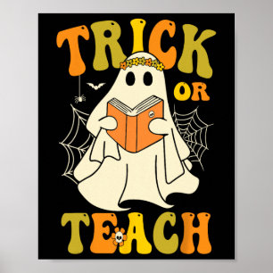 Poster Espinho Ou Ensino Do Ensino Do Halloween Retro Fan
