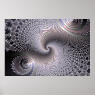 Pôster Espirais infinitas - arte do Fractal