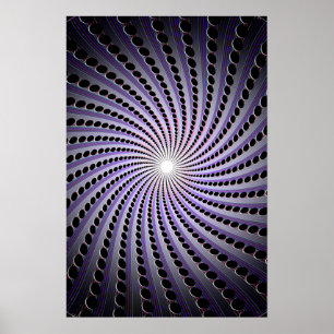 Pôster Espiral Abstrato escuro: