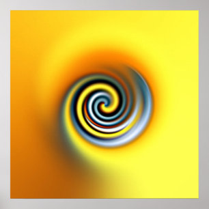 Pôster espiral amarela