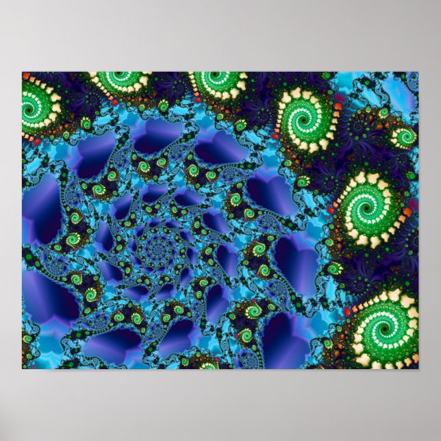 Poster Espiral Azul (Frente)