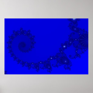Pôster Espiral azul de Julia