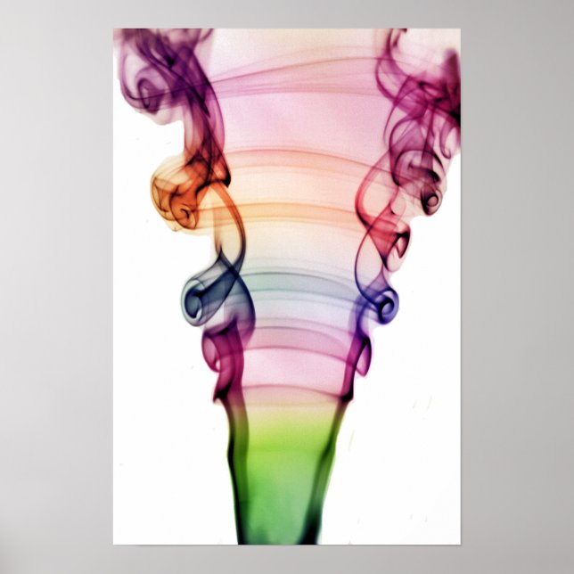 Pôster espiral colorida (Frente)