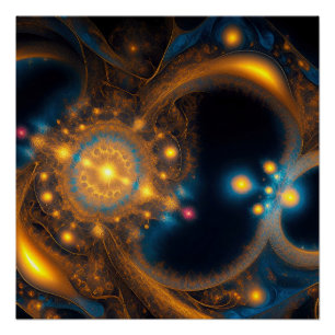 Pôster Espiral Cósmica do ouro