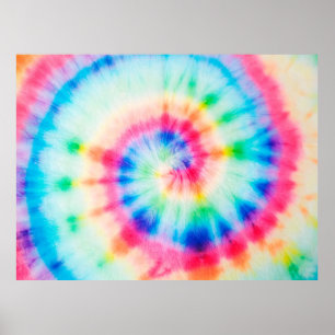 Poster Espiral De Aquarela. Artística Orgânica Suja Art