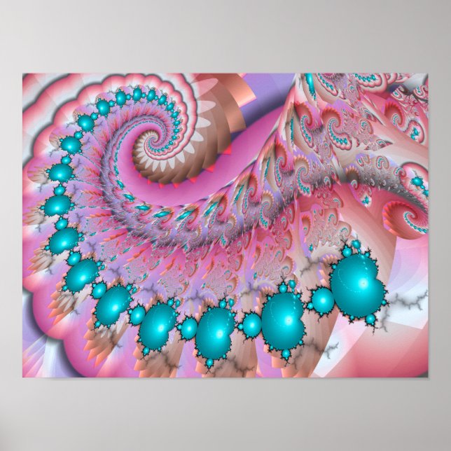 Poster Espiral de Mandelbrot (Frente)