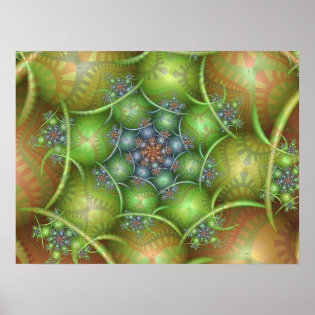 Poster Espiral de Ovos de Páscoa (Frente)