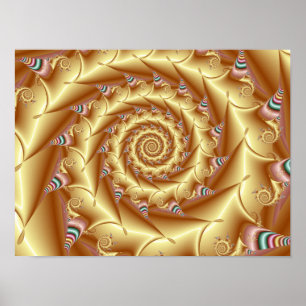 Poster Espiral do ouro