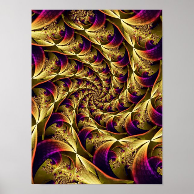 Poster Espiral Dourada (Frente)