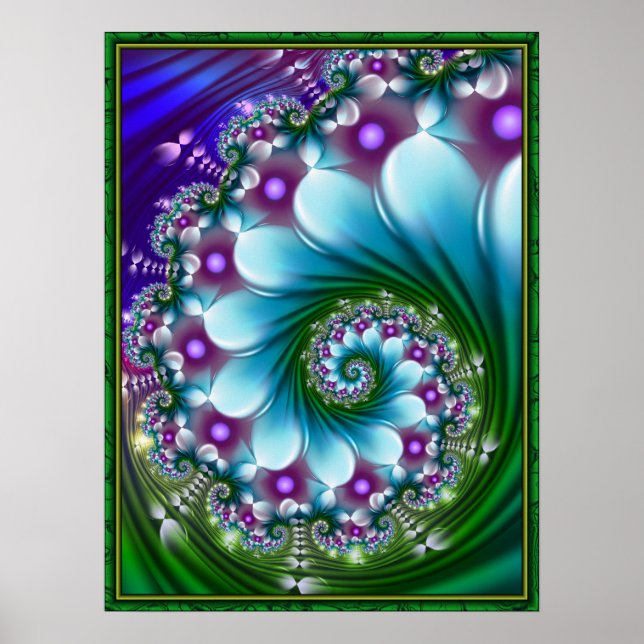 Poster Espiral Flor de Mar (Frente)