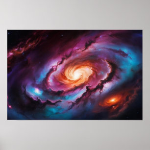 Poster Espiral Hipnotizante: Vórtice Cósmico
