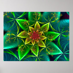 Poster Espiral Mar Verde