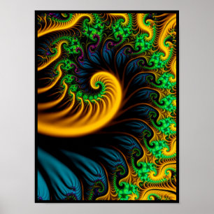 Poster Espiral Psicodélico