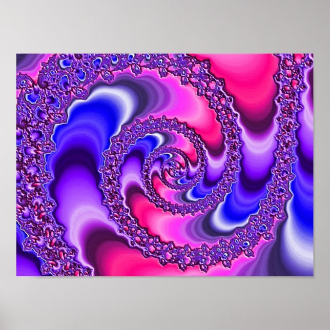 Pôster Espiral Roxa (Frente)