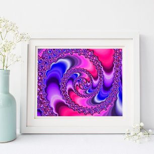 Pôster Espiral Roxo