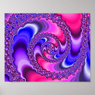 Pôster Espiral Roxo