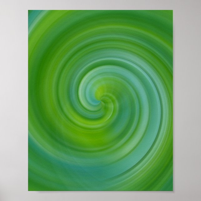 Poster Espiral - Verde (Frente)