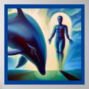 Poster Espírito Animal Dolphin 3