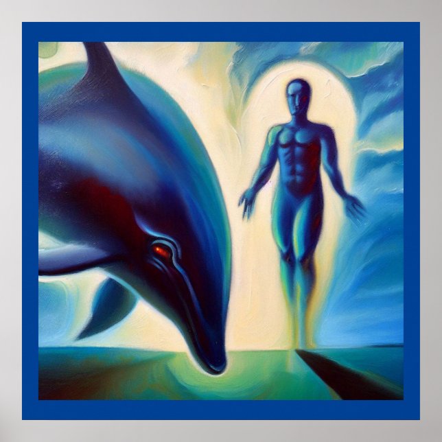 Poster Espírito Animal Dolphin 3 (Frente)