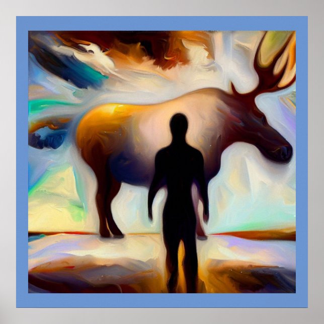 Poster Espírito Animal Moose 3 (Frente)