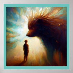 Poster Espírito Animal Porcupine 2