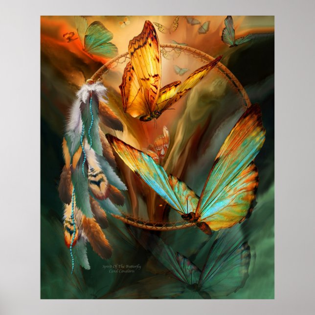 Pôster Espírito Da Arte Da Borboleta Poster/Impressão (Frente)