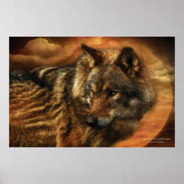 Pôster Espírito Da Lua Ouro/Impressão