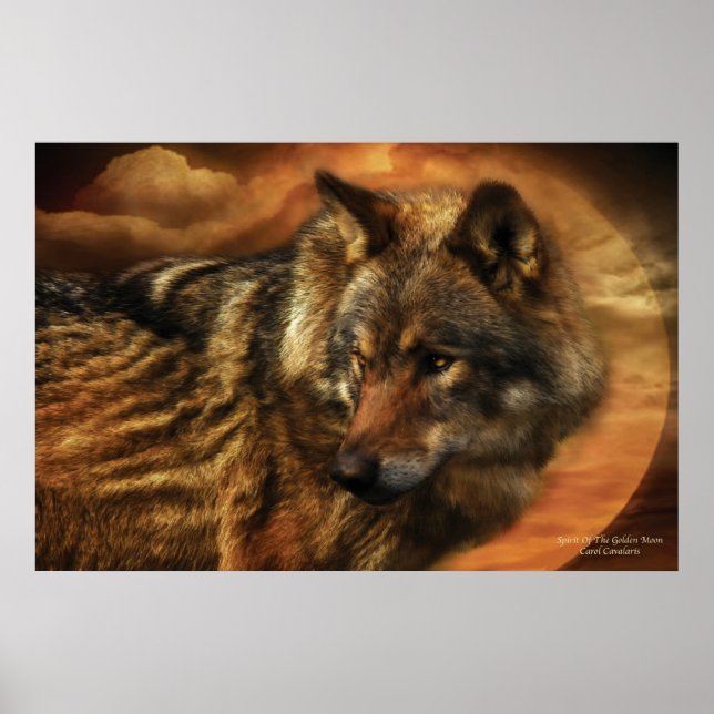 Pôster Espírito Da Lua Ouro/Impressão (Frente)