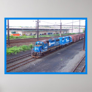 Pôster Espírito de Conrail - GP38 - PRR #2943 na pintura