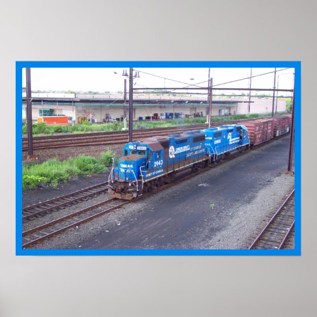 Pôster Espírito de ConRail - GP38 - PRR nº 2943 em Pintur (Frente)