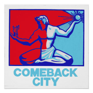 Pôster Espírito de Detroit "Hope" 20" x 20", Poster Paper